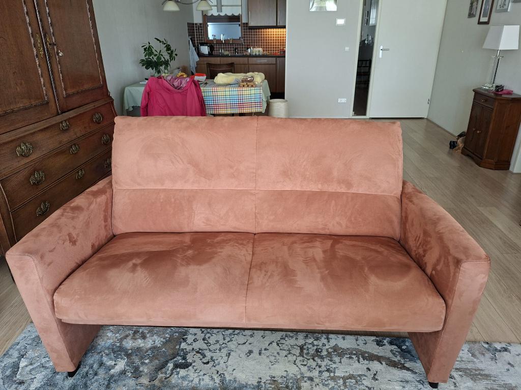 Gratis afhalen mooi bankje en twee bijpassende stoelen, Ophalen, 150 tot 200 cm, Driepersoons, 75 tot 100 cm