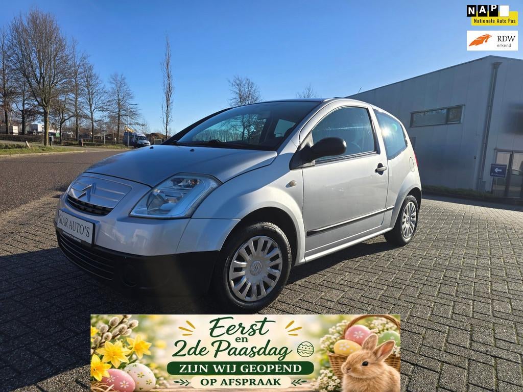 Citroen C2 1.1i Ligne Prestige, Voorwielaandrijving, 450 kg, 31 €/maand, 4 cilinders