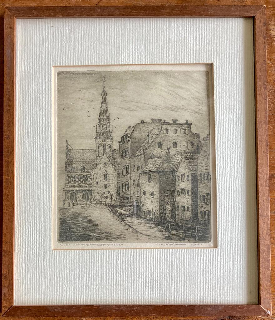 Ets Willem Hopman, Kaarsemakers gracht, Antiek en Kunst, Ophalen of Verzenden