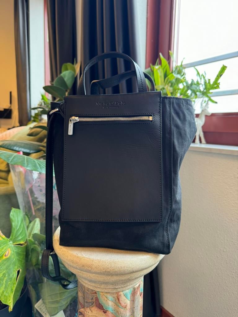 Marc O'Polo Pia Shopper S Crossbody . Black ., Verzenden, Zo goed als nieuw, Zwart, Shopper