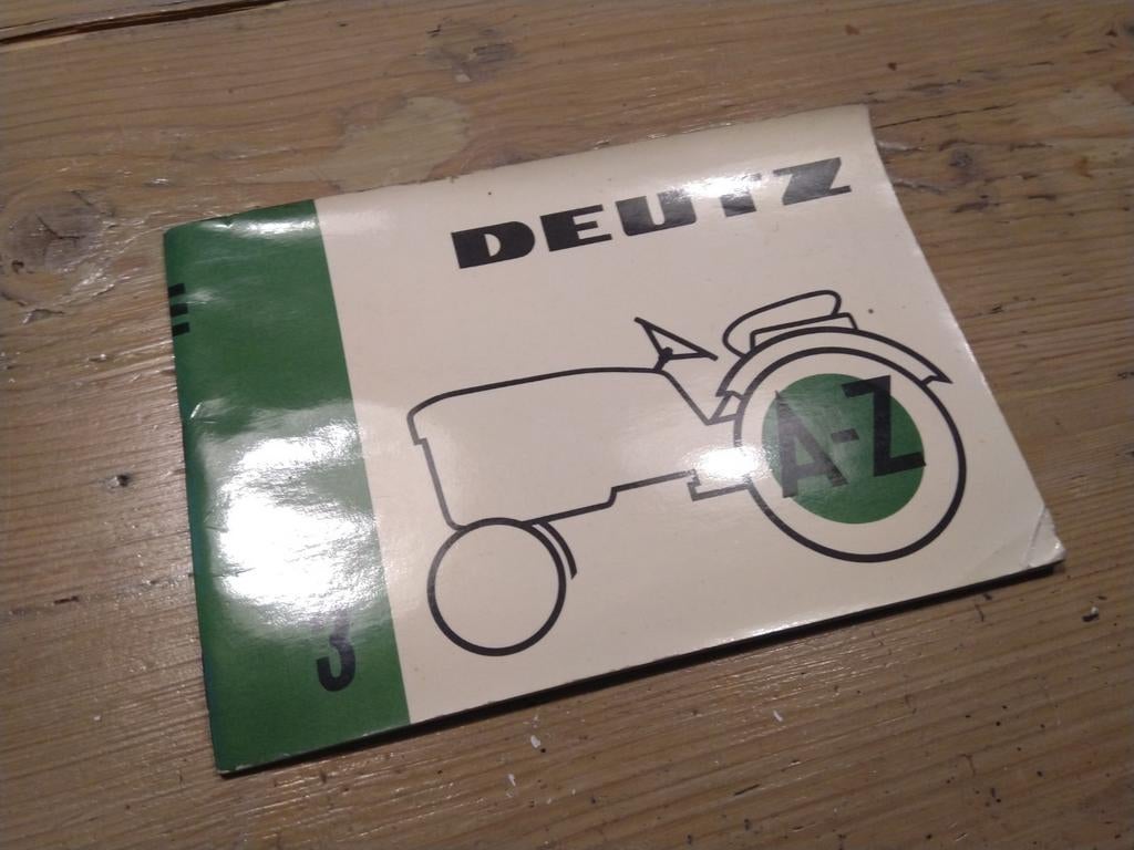 Deutz tractor boekje A-Z deel 3, Ophalen of Verzenden