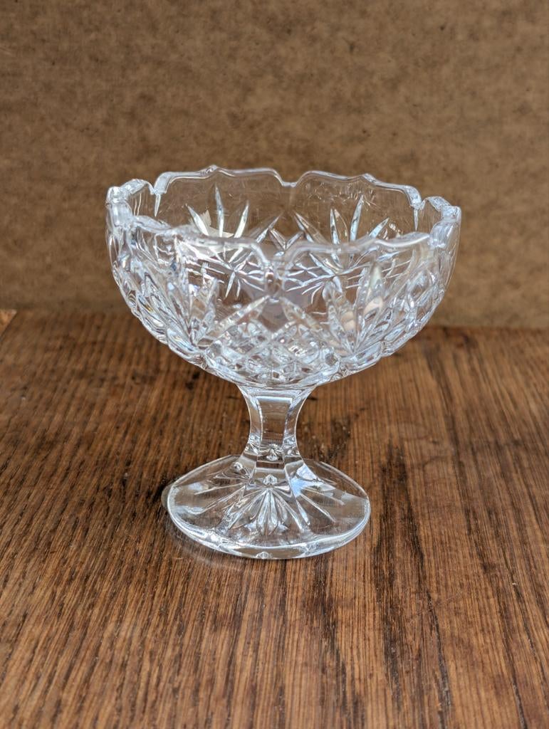 Vintage kristal compote, Antiek en Kunst, Antiek | Glas en Kristal, Ophalen of Verzenden