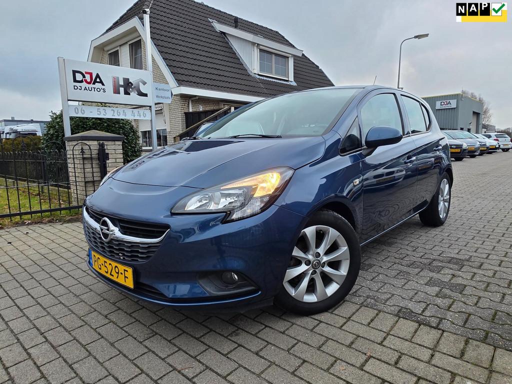 Opel Corsa 1.4 Edition Automaat, 1063 kg, Gebruikt, 4 cilinders, Blauw