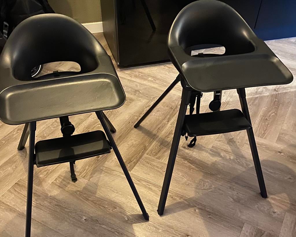 Stokke Clikk kinderstoel zwart x2, Kinderen en Baby's, Kinderstoelen, Ophalen, Zo goed als nieuw, Meegroeistoel