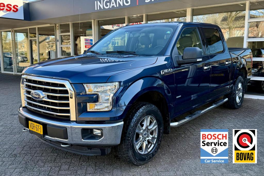 Ford USA F150 3.5 V6 Ecoboost SuperCrew MARGE! Camera, Clima, Auto's, Ford Usa, Gebruikt, Euro 6, Blauw, F-150