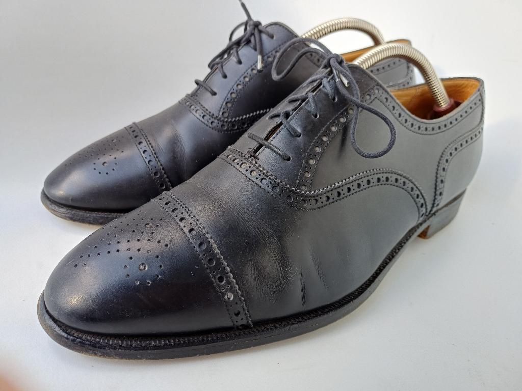Crockett & Jones - 44,5 - Made in England, Zwart, Ophalen of Verzenden, Zo goed als nieuw, Veterschoenen