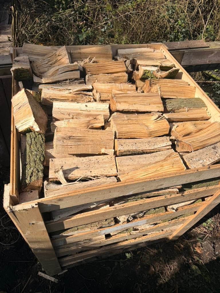 Eikenhout strakgestapeld 1kuub, Minder dan 3 m³, Ophalen of Verzenden