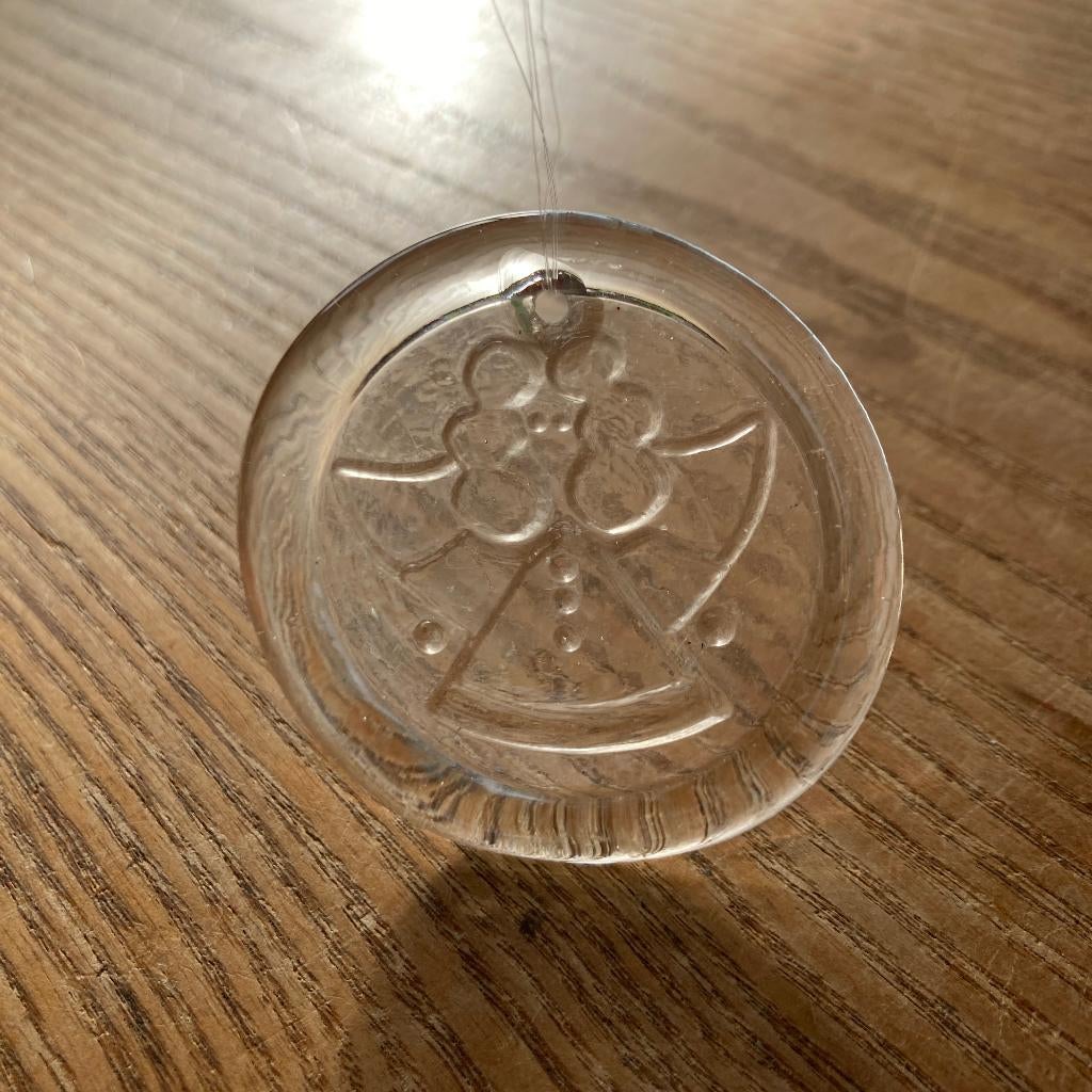 Vintage raamhanger kerst kerstmis engel Ø6cm, Diversen, Ophalen of Verzenden, Zo goed als nieuw