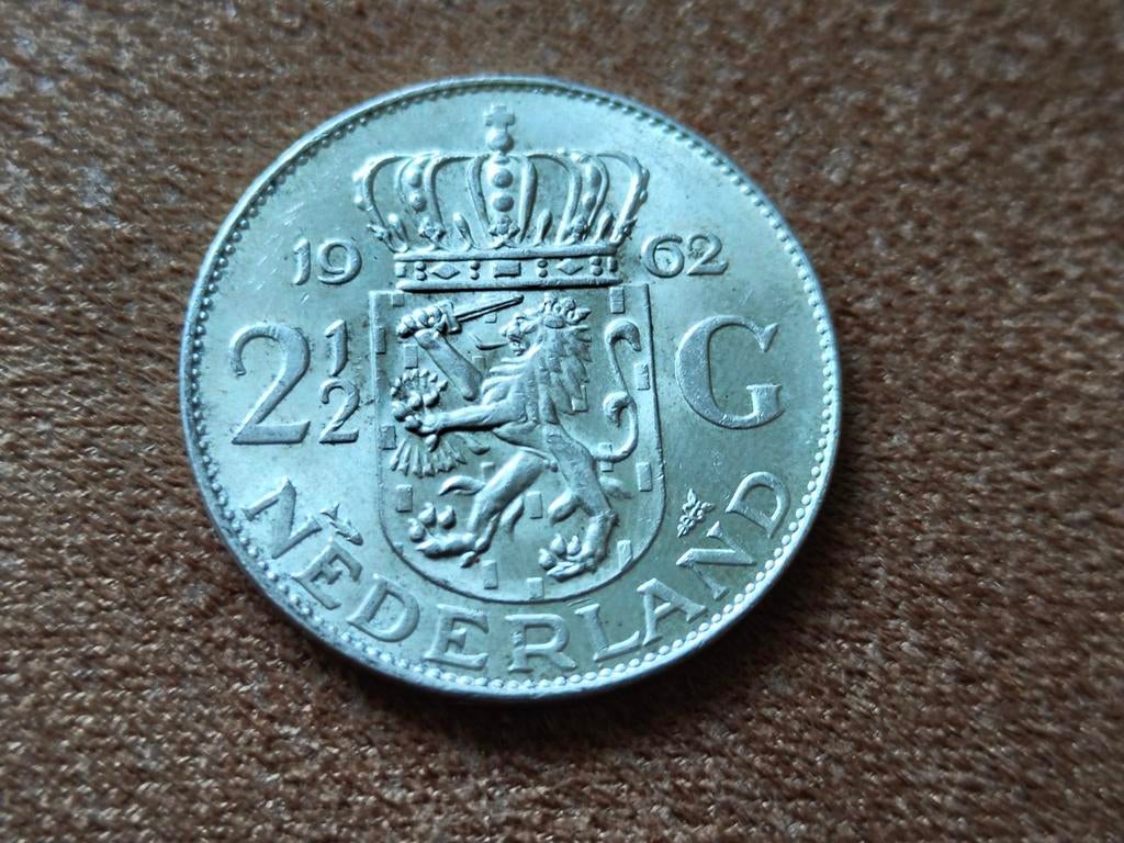 Zilveren Rijksdaalders 1960, 1961, 1962, Postzegels en Munten, Munten | Nederland, Ophalen of Verzenden, Koningin Juliana, 2½ gulden