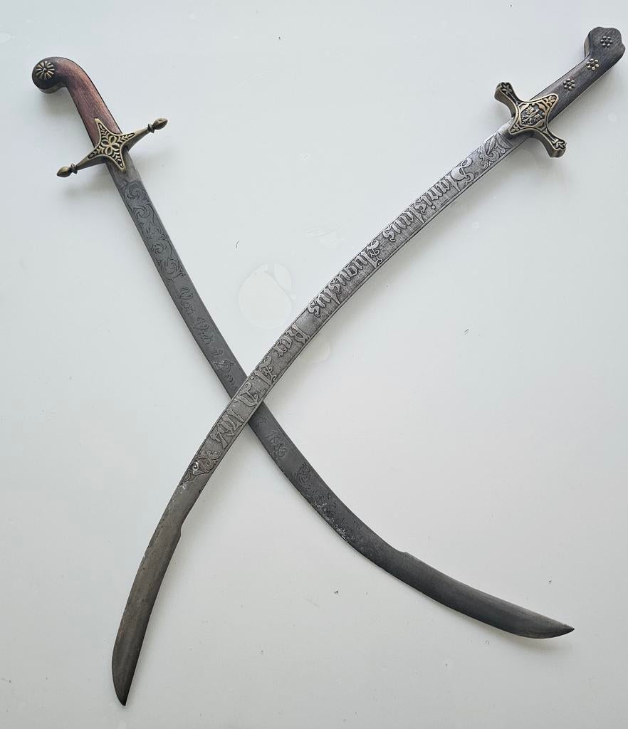 Arabische/turkse zwaarden - set, Verzamelen, Ophalen of Verzenden, Landmacht, Overige gebieden, Zwaard of Sabel