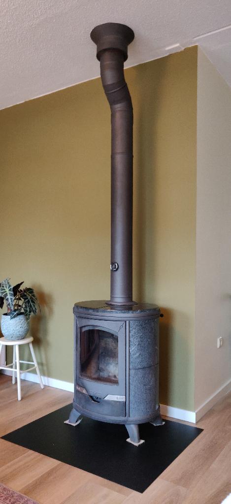 Hout gestookte Speksteen kachel Altech Eclips, Huis en Inrichting, Kachels, Ophalen, Gebruikt, Houtkachel, Vrijstaand