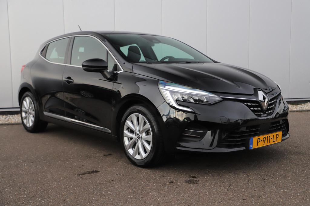 Renault Clio 1.0 TCe Intens Half Leder Navigatie Carplay And, Voorwielaandrijving, Gebruikt, Euro 6, Met garantie (alle)