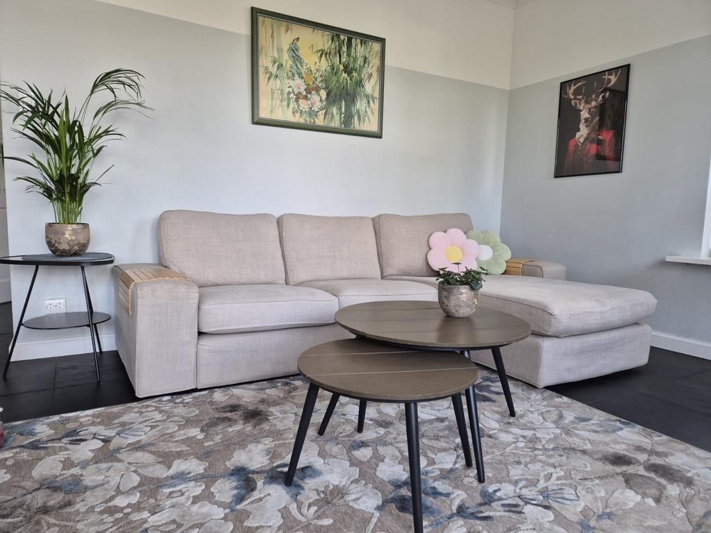 Kivik 3-zitsbank met chaise longue, Ophalen, 250 tot 300 cm, Gebruikt, 75 tot 100 cm