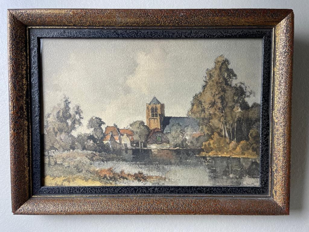 Arend Jan van Driesten (1878-1969) olieverfschilderij, Antiek en Kunst, Ophalen of Verzenden