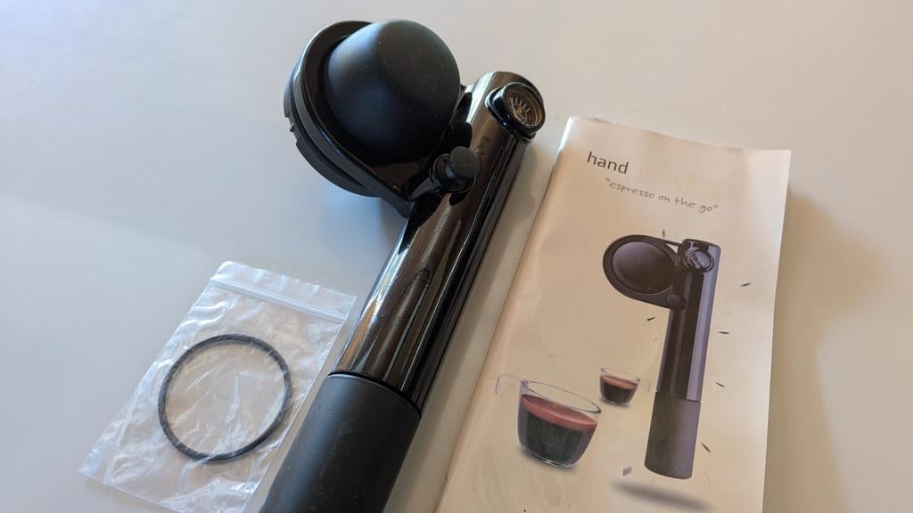 Handpresso Espresso Machine - Ideaal voor onderweg!, Afneembaar waterreservoir, Gebruikt, Espresso apparaat, Gemalen koffie