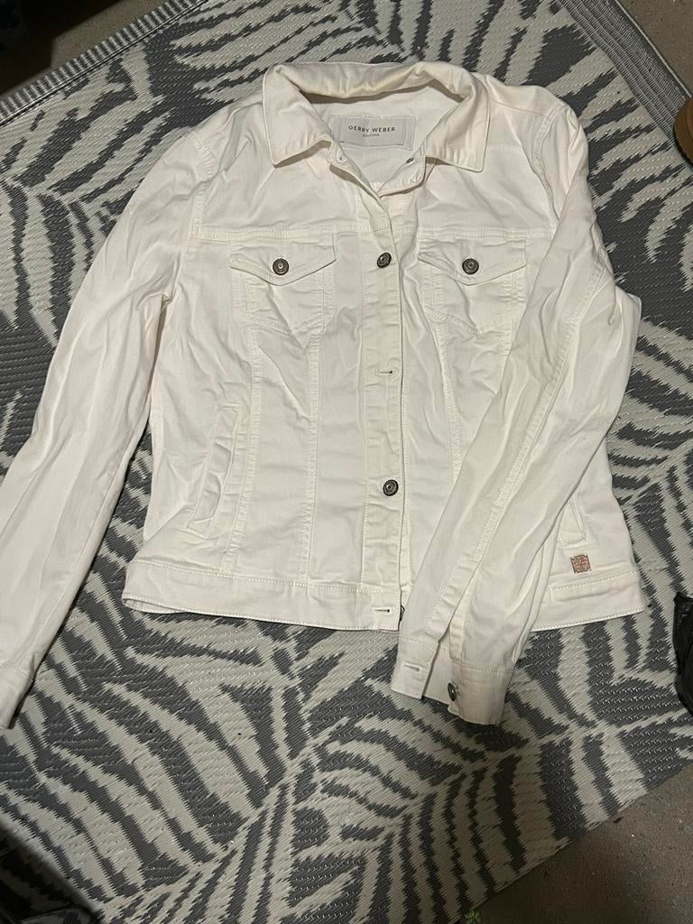 spijkerjasje wit van Gerry Weber, Ophalen of Verzenden, Gedragen, Maat 42/44 (L), Wit