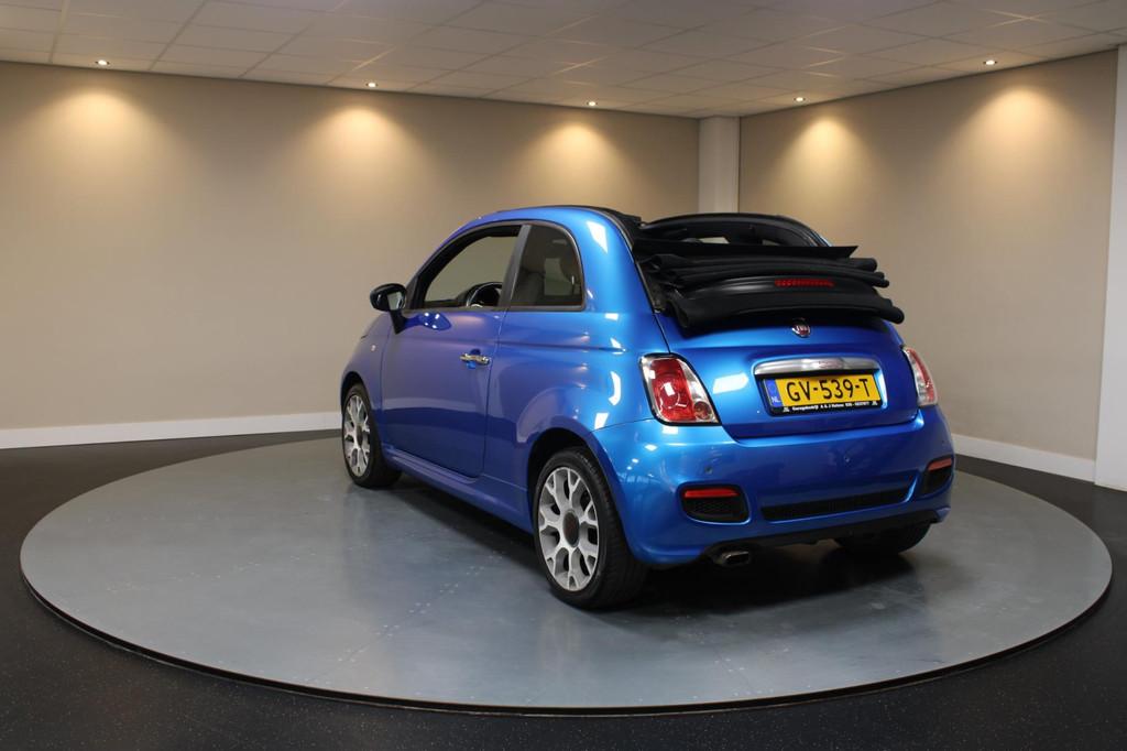 Fiat 500 C 0.9 TwinAir Turbo 500S *Azzurro Italia* Sport|Cab, Euro 6, Cabriolet, Leder en Stof, Origineel Nederlands