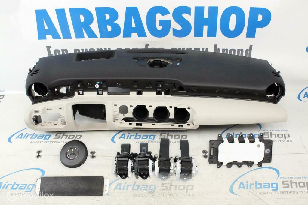 Airbag set Dashboard HUD zwart/beige Mercedes A klasse W177, Gebruikt, Ophalen of Verzenden