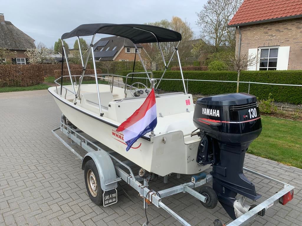 Boston Whaler 17f met Yamaha 130 pk, Watersport en Boten, Vis- en Consoleboten, 70 pk of meer, Ophalen of Verzenden, Zo goed als nieuw