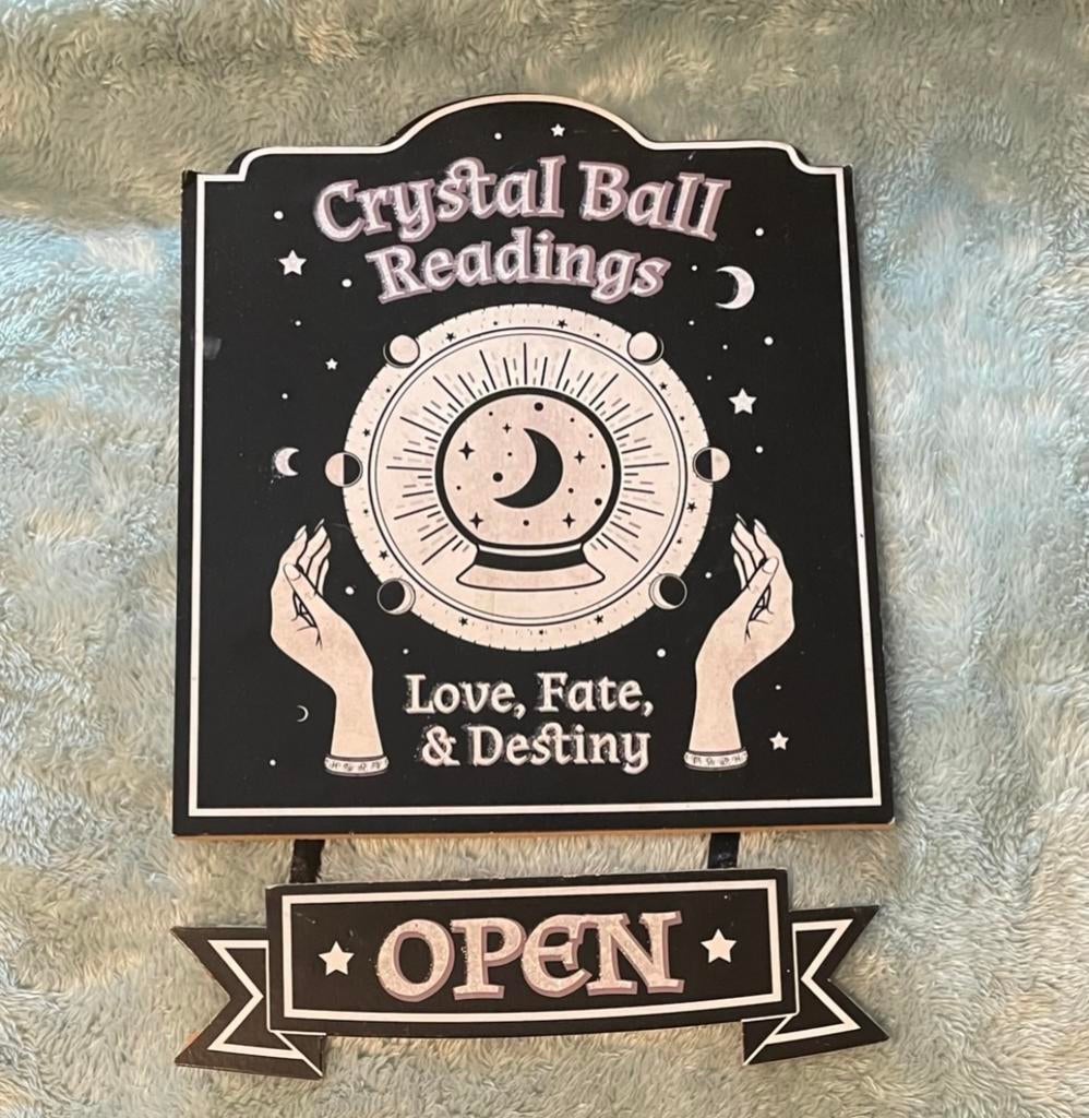 CRYSTAL BALL READINGS  DECORATIE, Ophalen of Verzenden, Nieuw, Versiering, Halloween of Griezel