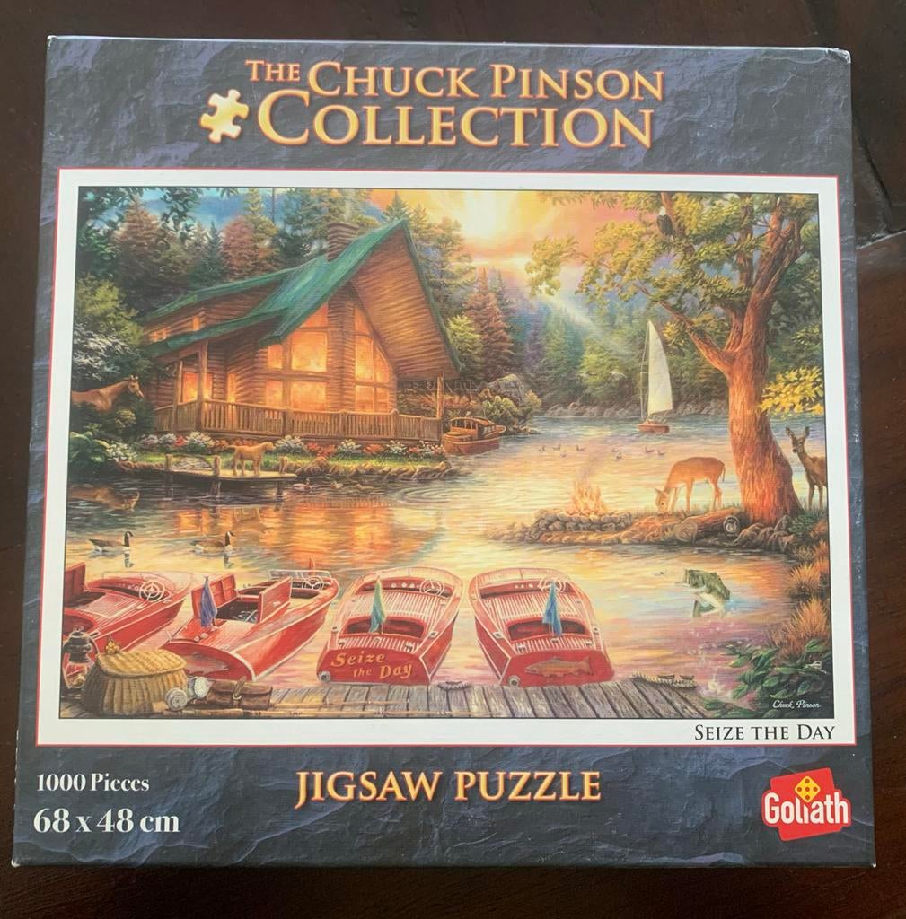 Goliath Jigsaw Puzzel 'Seize the Day' - 1000 stukjes, Ophalen of Verzenden, 500 t/m 1500 stukjes, Zo goed als nieuw, Legpuzzel