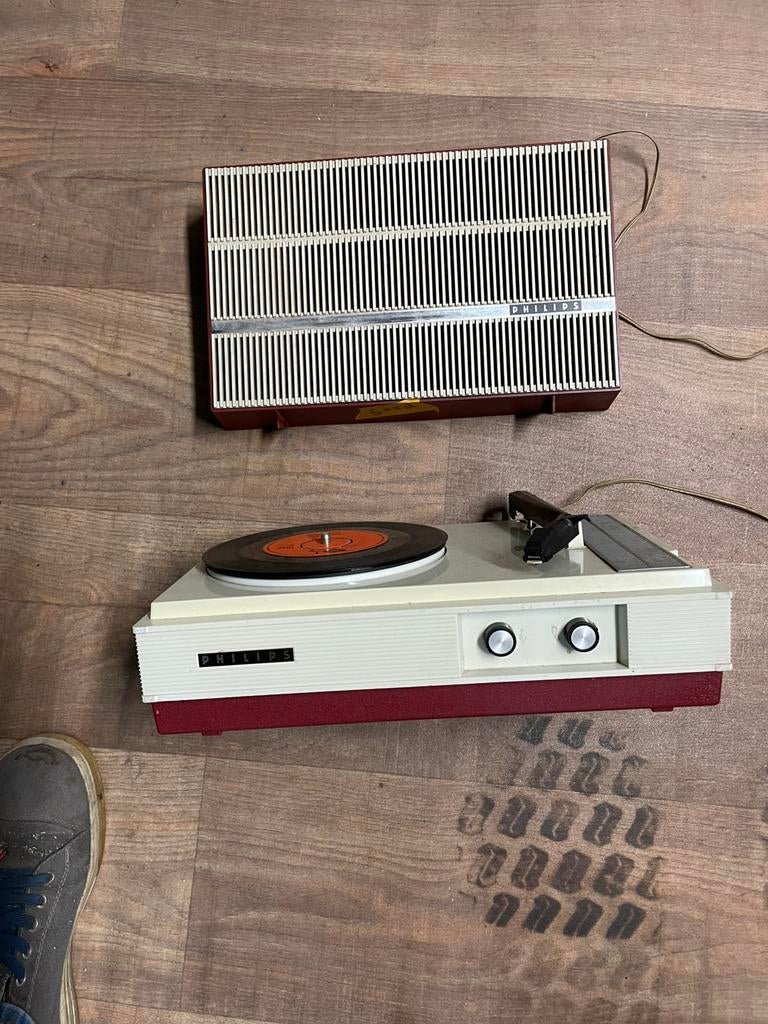Te koop oude platenspeler, Ophalen, Gebruikt, Platenspeler, Philips