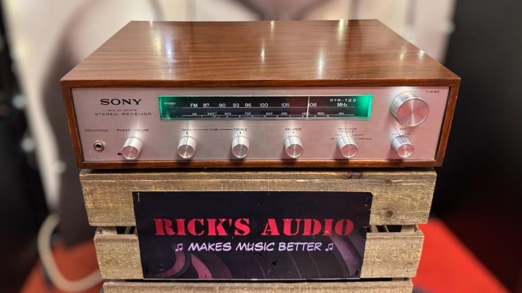 Sony STR‑122 – Klassieke AM/FM stereo receiver – GARANTIE, Overige merken, MADE IN JAPAN, Refurbished, Ophalen of Verzenden