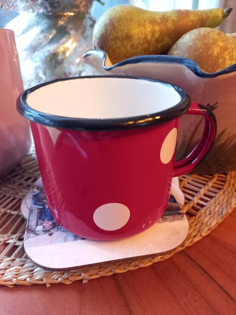 Koffiebeker emaille Kitchen Trend, Overige materialen, Ophalen of Verzenden, Zo goed als nieuw, Overige stijlen