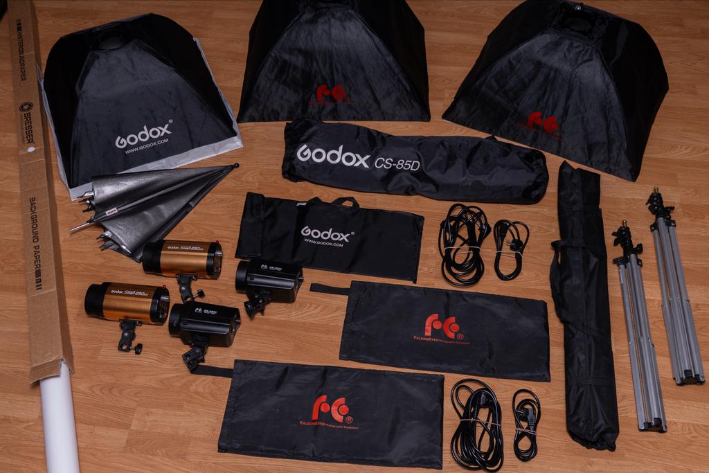 Gehele Studio Set, Ophalen, Zo goed als nieuw, Lamp of Flitsset