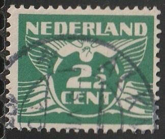 Nederland 1924 146 Vliegende duif 2,5c, Gest Alkmaar, Ophalen of Verzenden, T/m 1940, Gestempeld