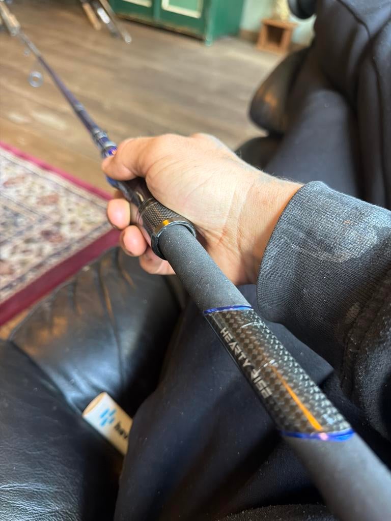 Hearty Rise Deep Blue DB-852H zeebaars hengel, Ophalen of Verzenden, Gebruikt, Werphengel