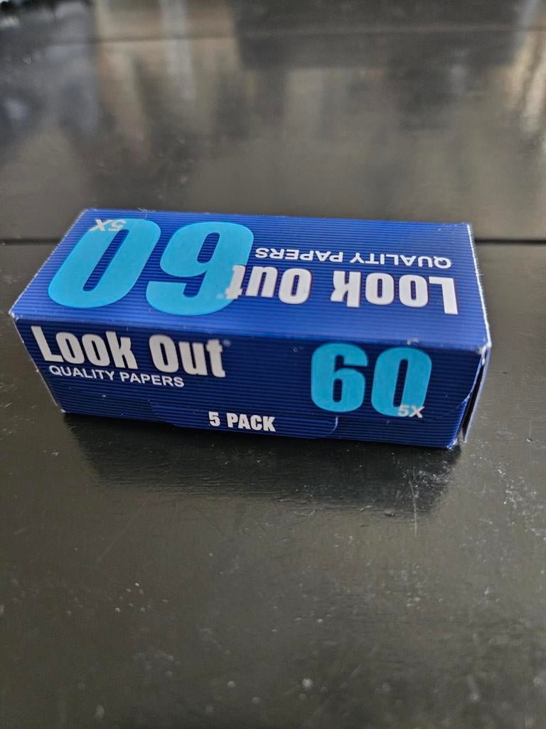 Look Out Kwaliteit Vloeipapier - 5 pakjes van 60, Ophalen of Verzenden, Nieuw