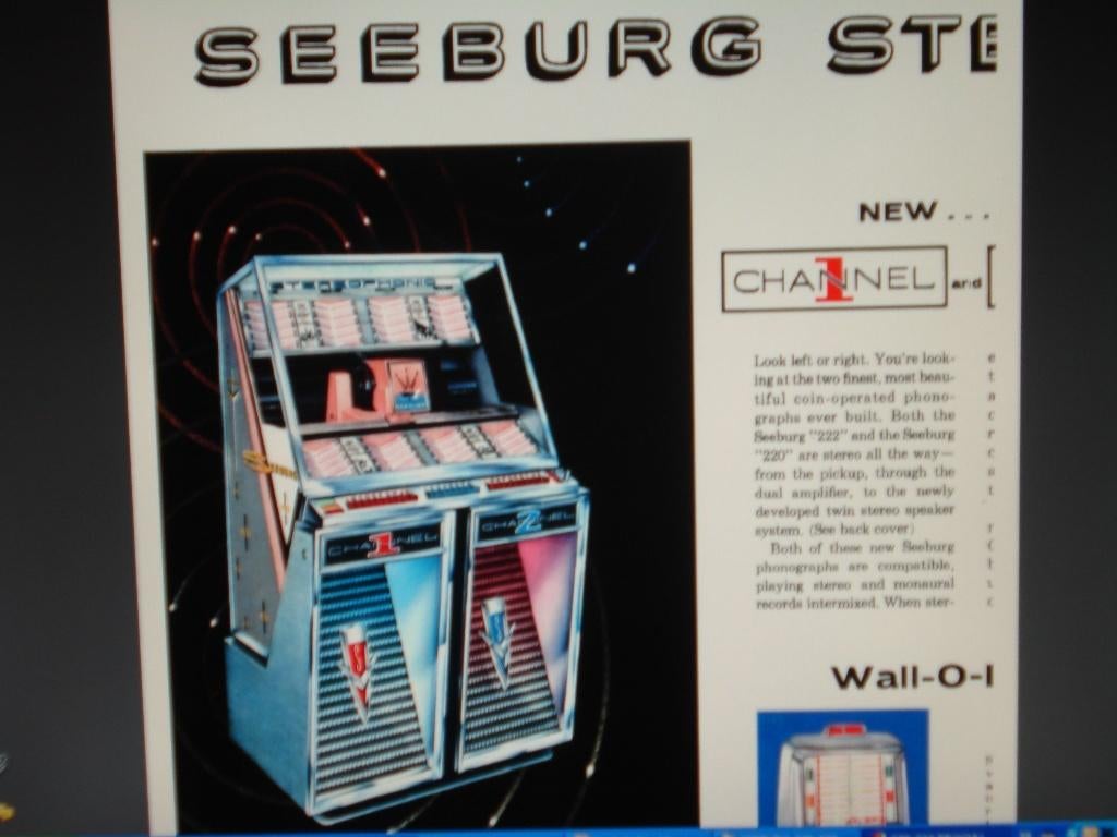Jukebox Seeburg 220 222 101 161 201   Manual op Cd, Verzamelen, Automaten | Jukeboxen, Ophalen of Verzenden, Nieuw, 1950 tot 1960