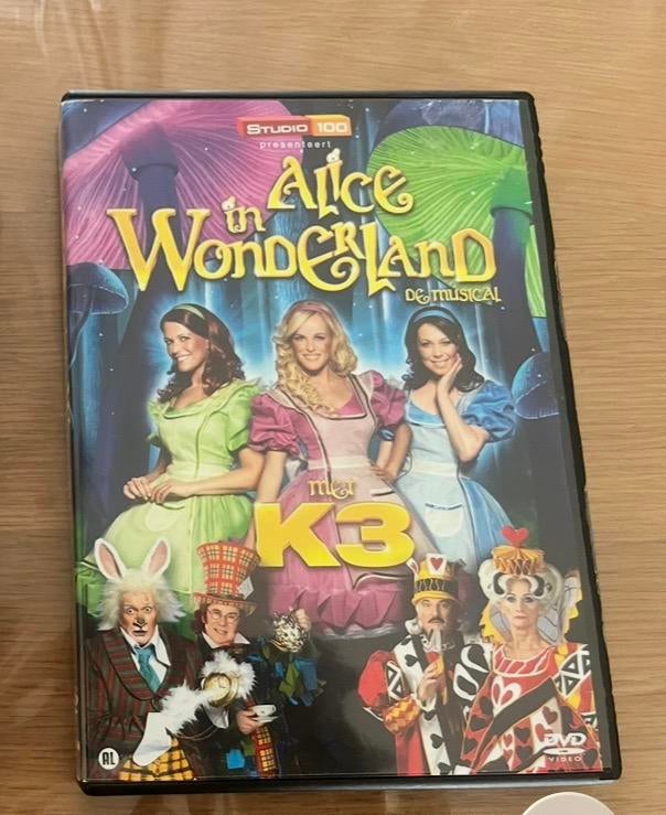 K3 Dvd ( Alice In Wonderland ), Alle leeftijden, Ophalen of Verzenden, Zo goed als nieuw