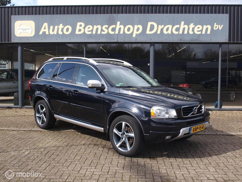 Volvo XC90 7P AWD 2.4 D5 200 Aut6 R-Design Leer Xenon Pdc 19, Auto's, Volvo, Euro 5, Gebruikt, Zwart, 7 stoelen
