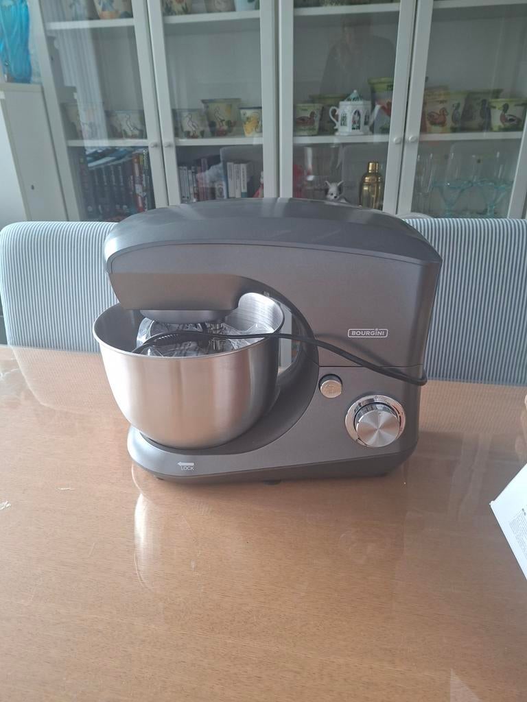 Keukenmachine - Bourgini Trendy Kitchen Chef Grijs, 4 liter of meer, Ophalen, Nieuw, 3 snelheden of meer