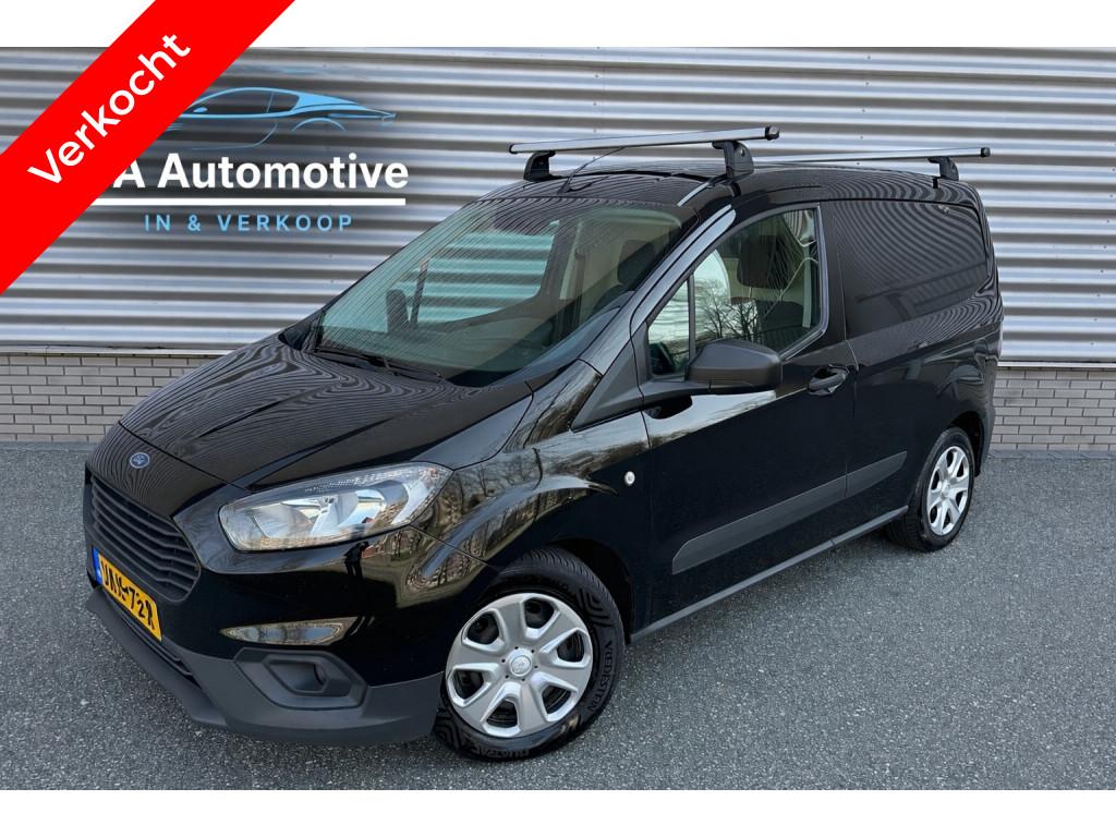 Ford Transit Courier 1.0 BENZINE Trend EcoBoost (bj 2021), Gebruikt, Euro 6, Zwart, Origineel Nederlands