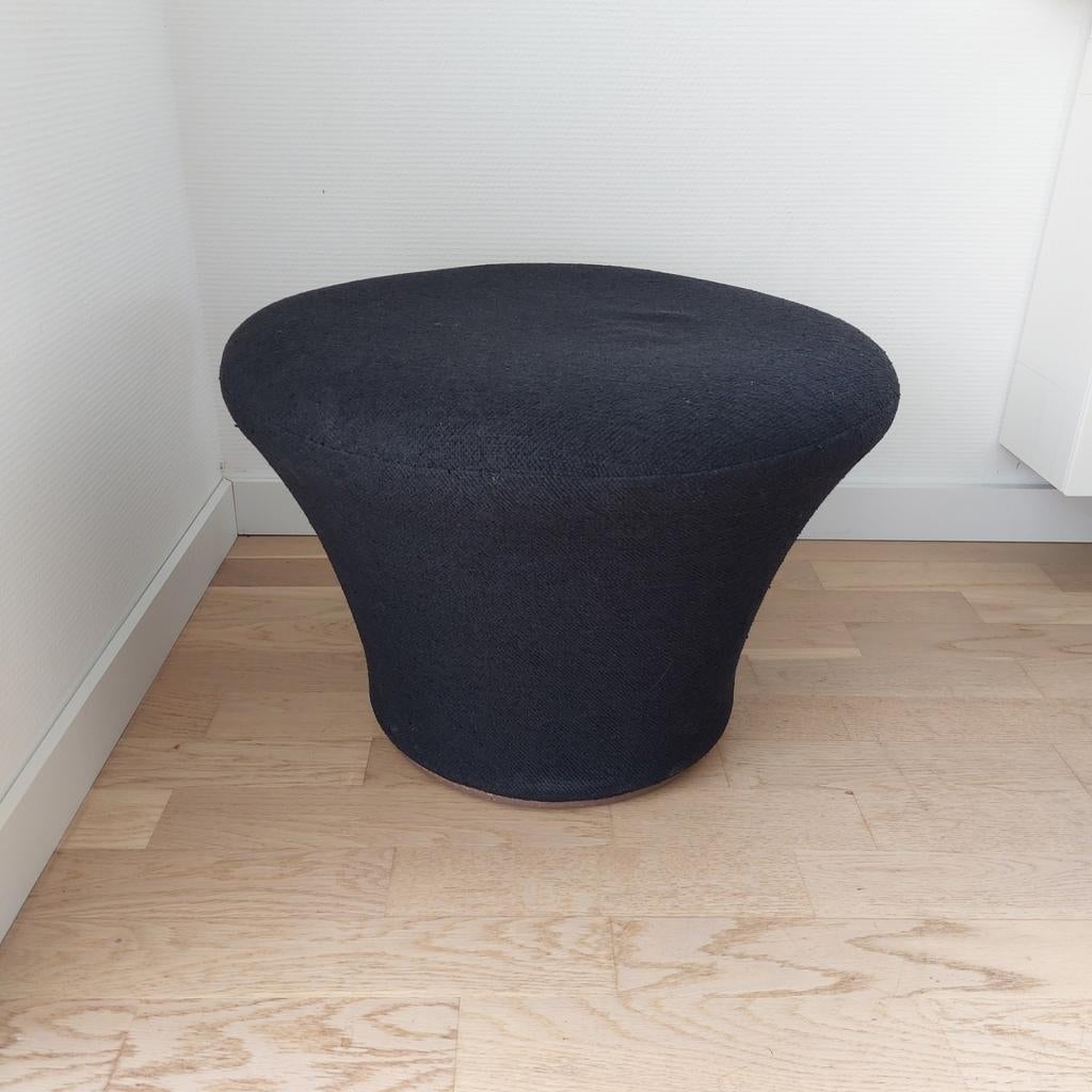 Vintage Artifort Mushroom Poef Voetenbank Zwart Bouclé, Huis en Inrichting, Gebruikt, Vintage, Design, Mid-century modern, Ophalen of Verzenden
