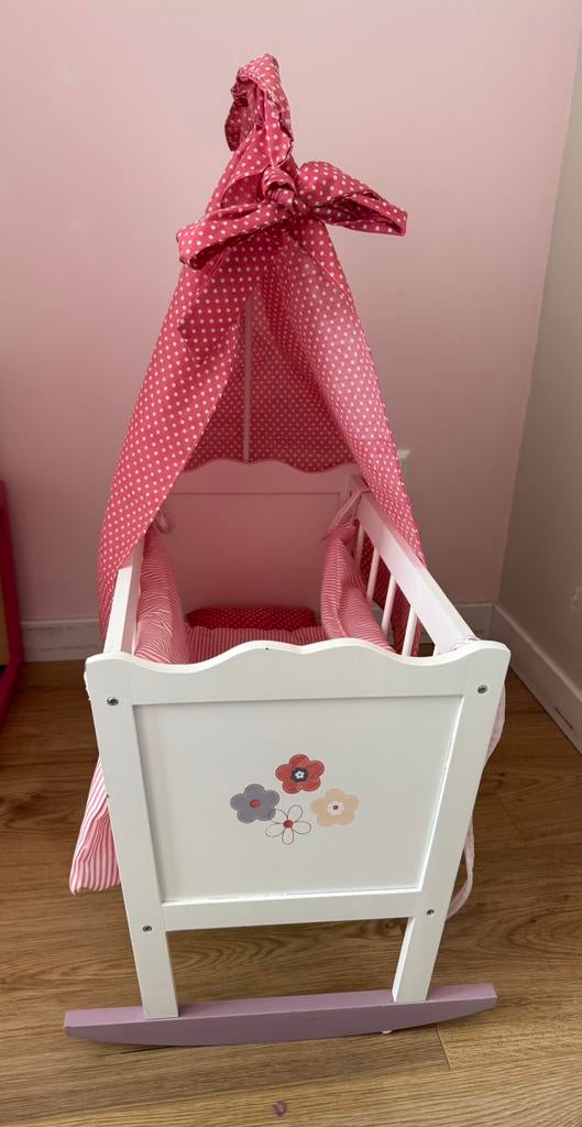 Poppenwiegje, Kinderen en Baby's, Speelgoed | Poppen, Ophalen, Zo goed als nieuw, Babypop