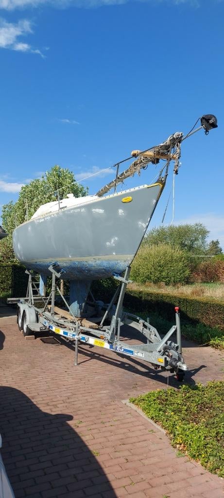 KALF kielboottrailer 3500 kg  vraagprijs 4.750,00 euro, 6 tot 9 meter, Ophalen of Verzenden, Zo goed als nieuw, 3000 kg of meer