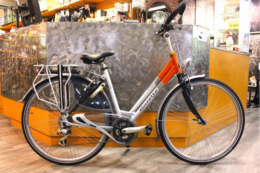 Zeer nette gebruikte Gazelle Chamonix Lite damesfiets 49 cm, 28 inch, Gebruikt, 47 tot 50 cm, Niet ingevuld