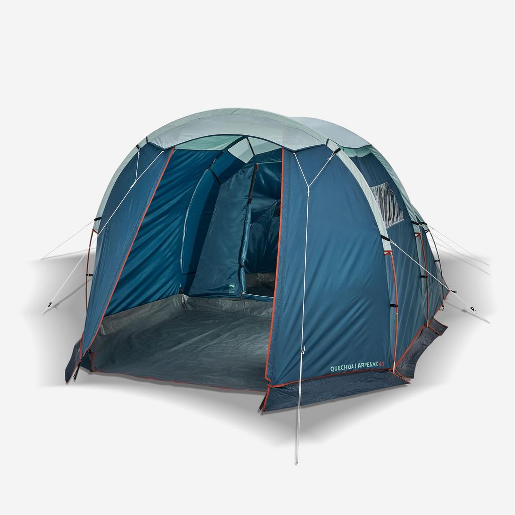 Vier persoonstent Quechua Arpenaz 4.1, Caravans en Kamperen, Tenten, Ophalen, Zo goed als nieuw, Tot en met 4