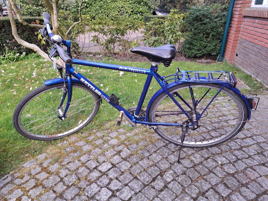 Hybride herenfiets, 21 versnellingen, Fietsen en Brommers, Fietsen | Heren | Herenfietsen, Ophalen, Gebruikt, Overige merken, Versnellingen