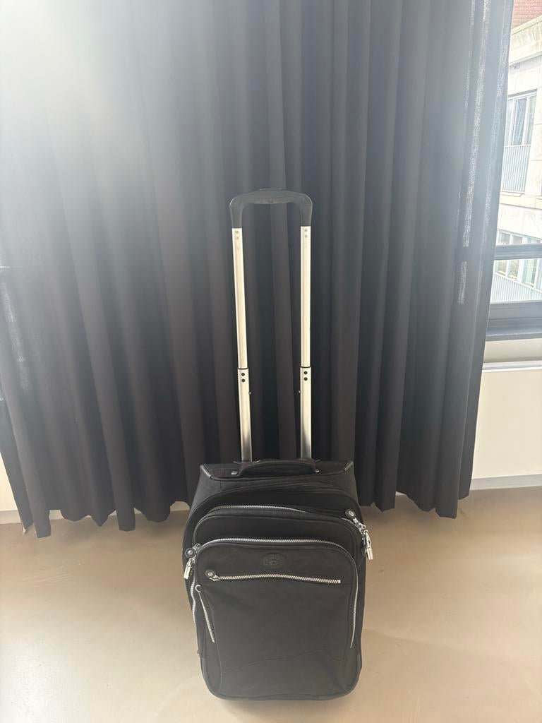 Kipling Rolkoffer Zwart - Handbagage Formaat 50x34x24 cm, Ophalen, 40 tot 60 cm, 30 cm of meer, Gebruikt