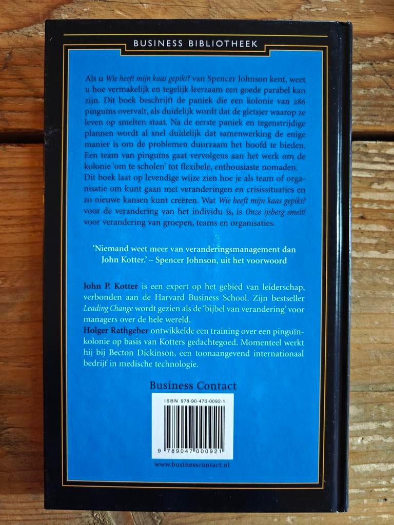 Onze ijsberg smelt., Ophalen of Verzenden, Management