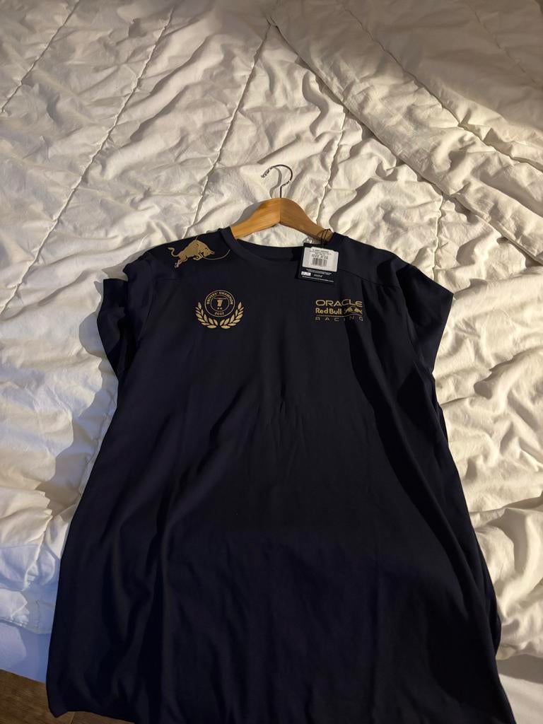 Max Verstappen Kampioenschap Shirt 2022 - Maat XL, Ophalen of Verzenden, Nieuw, Maat 56/58 (XL), Zwart