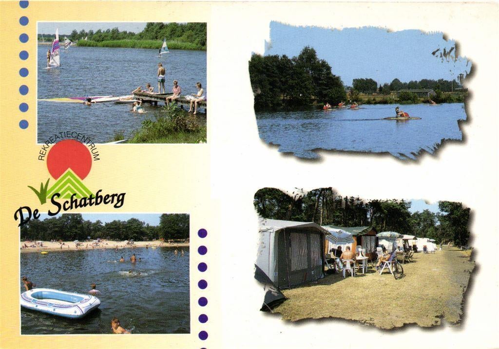 Rekreatiecentrum De Schatberg, Sevenum - 4 afb - gelopen, Ophalen of Verzenden, Voor 1920, Gelopen, Noord-Brabant
