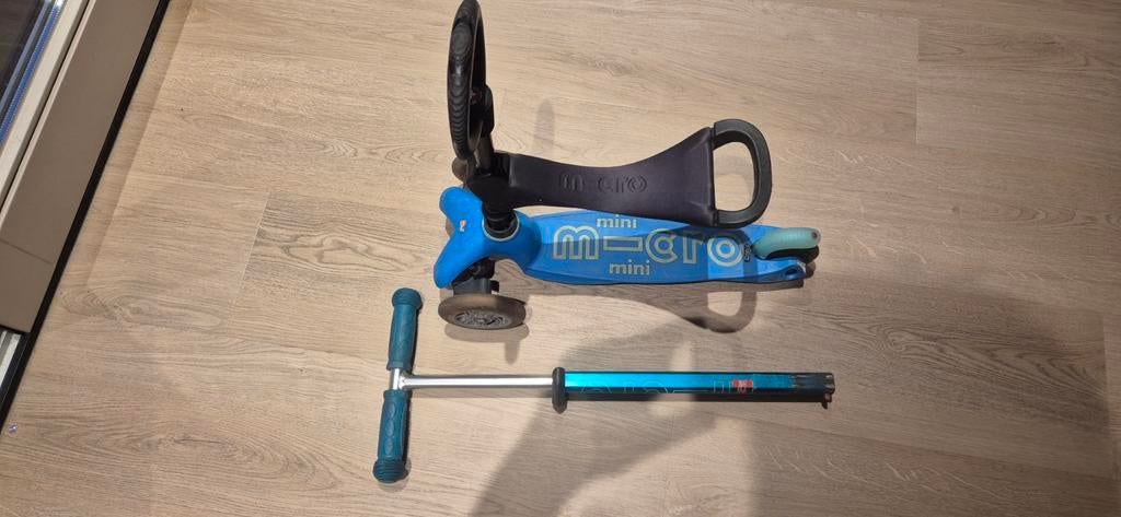 Microstep mini met O-bar zitje 0-3 jaar, Ophalen of Verzenden, Gebruikt, Gewone step