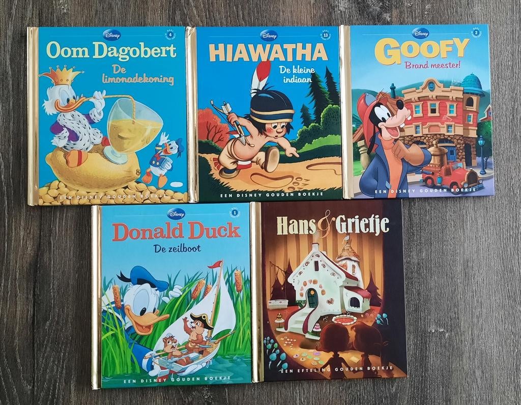 Disney Boekjes - Gouden Boekje (5 stuks), Ophalen of Verzenden, Zo goed als nieuw