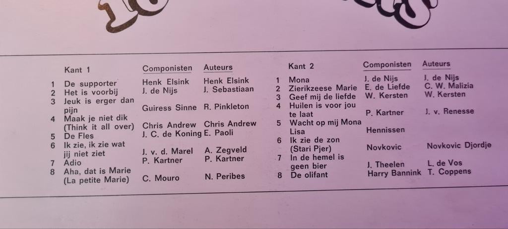 LP met Maak je niet dik, dun is de mode, Ophalen of Verzenden